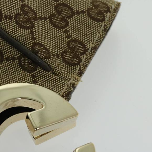 GUCCI GG Canvas Hand Bag Beige 203504 Auth bs12377 - Picture 7 of 16
